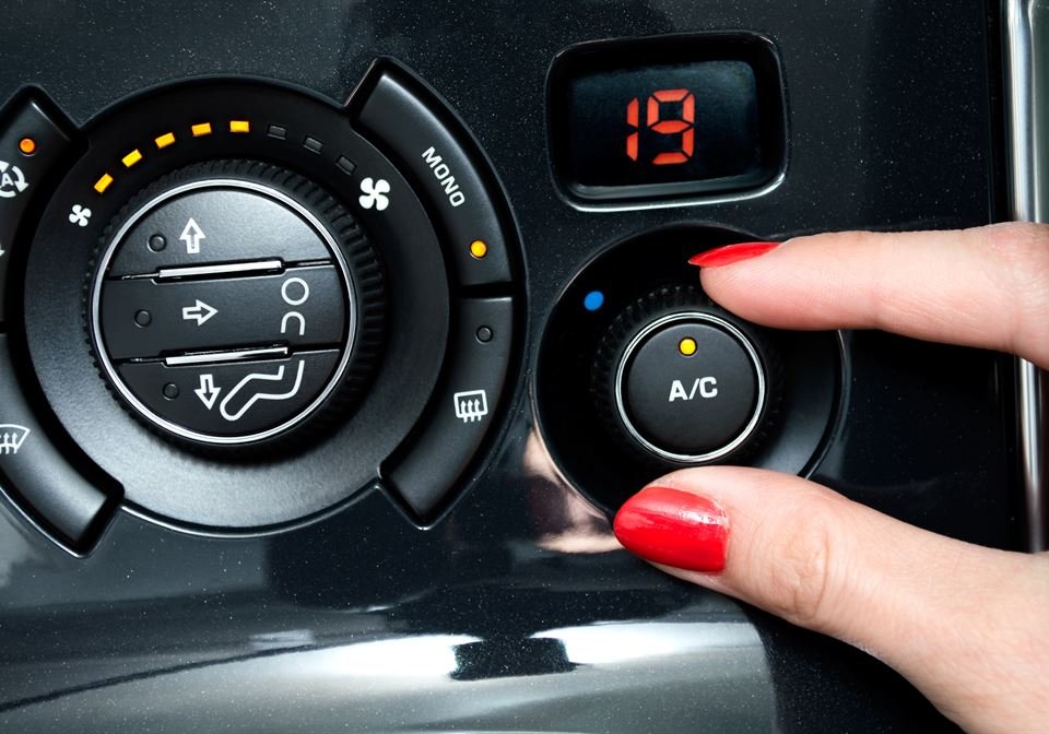 Bedienteil einer Auto-Klimaanlage