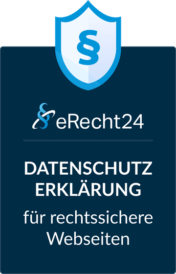 eRecht24-Siegel: Datenschutzerklärung für rechtssichere Webseiten