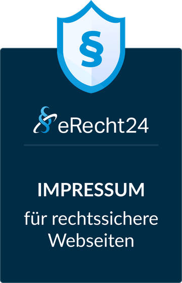 eRecht24-Siegel: Impressum für rechtssichere Webseiten